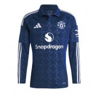 Camiseta Manchester United Segunda Equipación Replica 2024-25 mangas largas